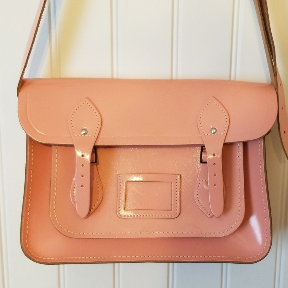Peach/ pink satchel purse